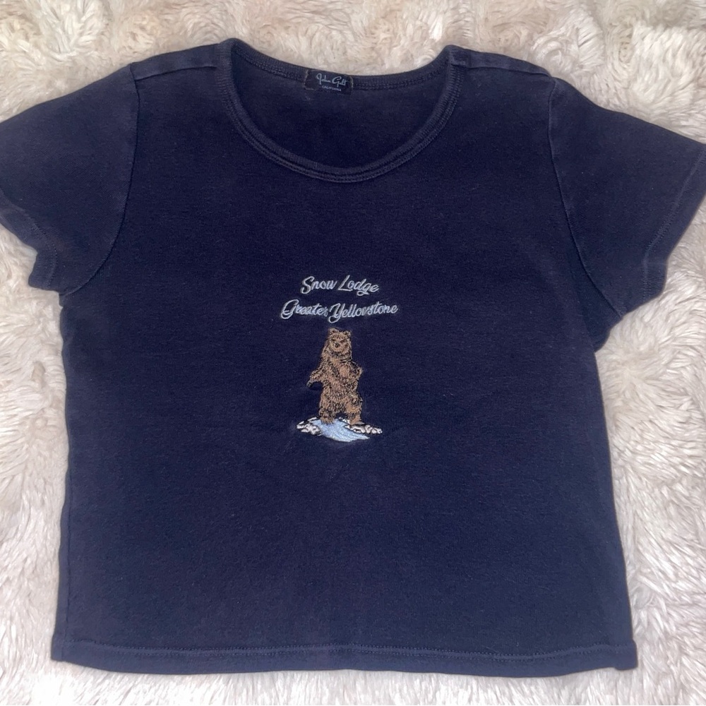 John Galt Snow Lodge Greater Yellowstone Crop Top